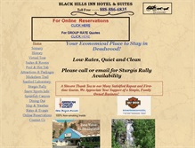 Tablet Screenshot of blackhillsinn.com